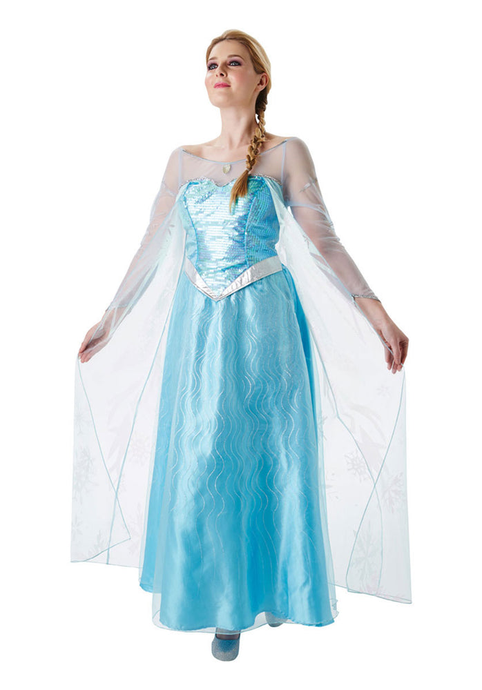 Official Ladies Disney Princess Queen Elsa Adult Fancy Dress
