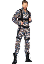Adult Paratrooper Costume, Leg Avenue Men's Outfit