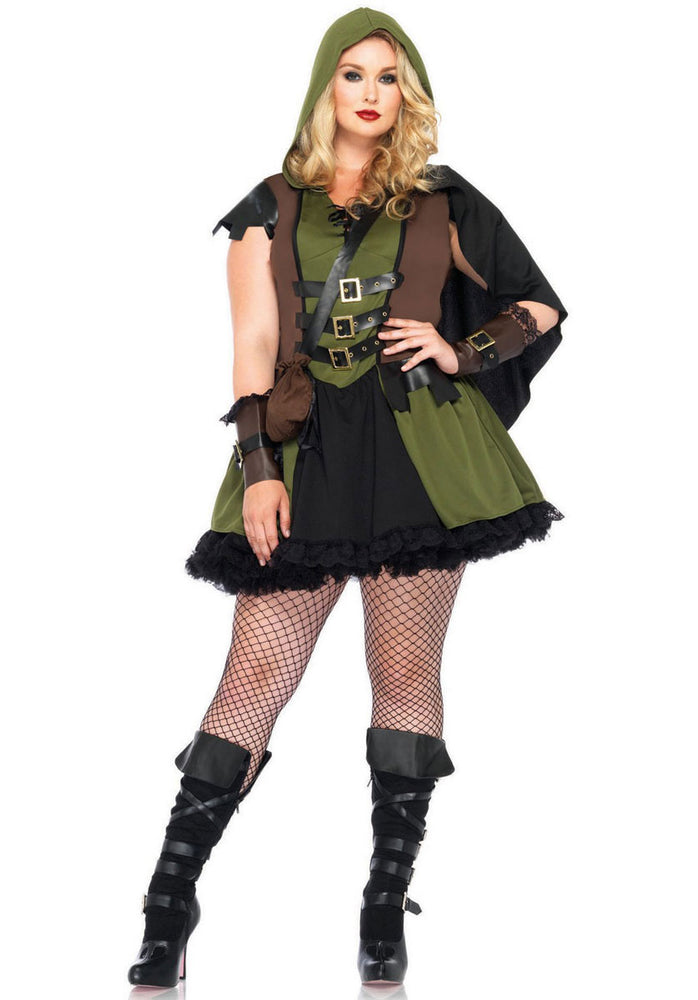 Darling Robin Hood Costume by Leg Avenue, Plus Size Fancy Dress
