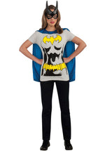 Batgirl T-Shirt Cape & Mask Costume Set