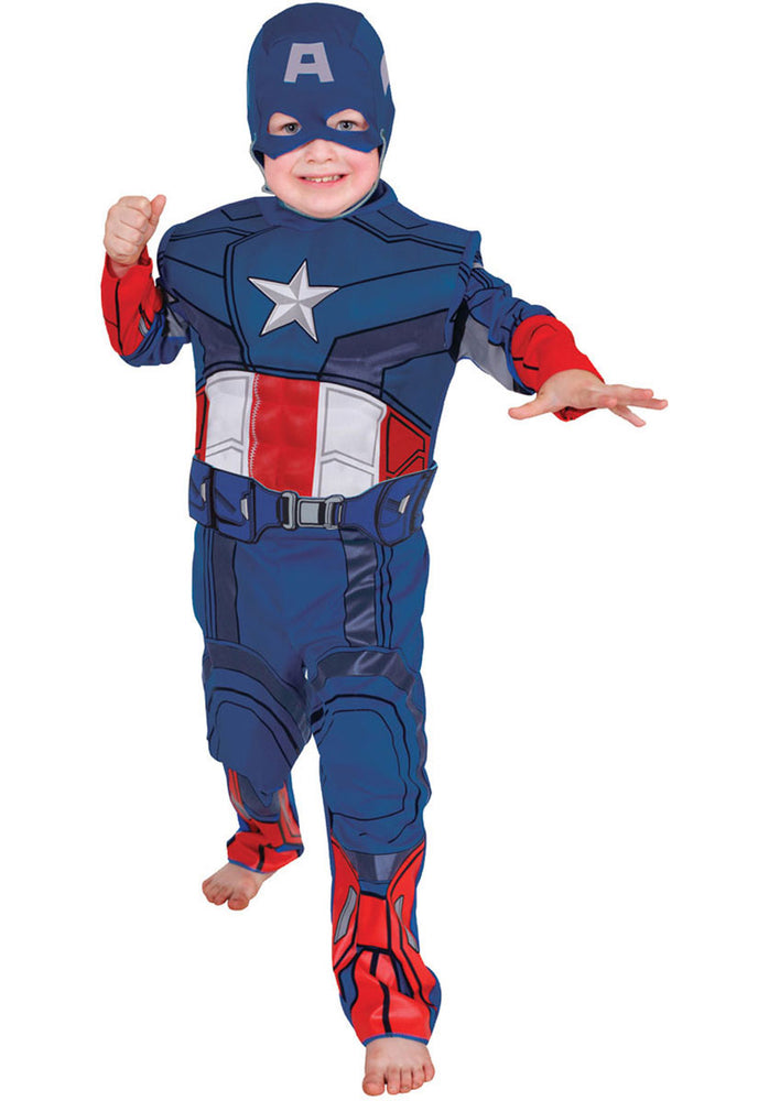 Captain America Muscle Chest Costume - Child