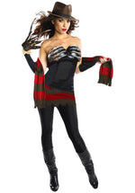 Ladies Freddy Krueger Never Sleep Again Corset Costume