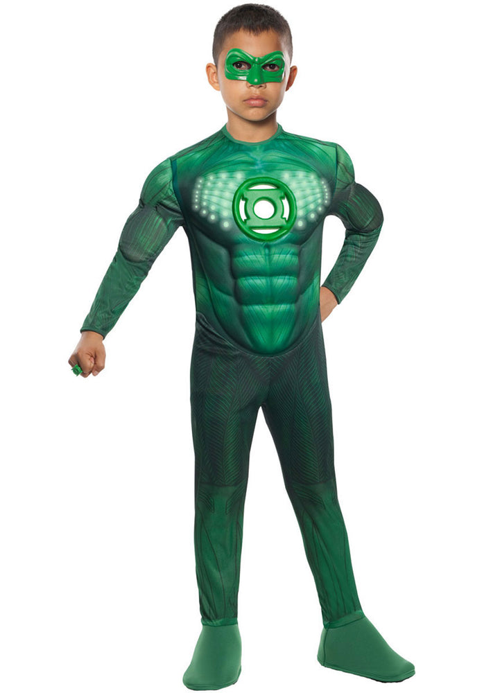 Child Green Lantern Deluxe Muscle Light Up Costume