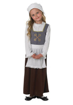 Kids Tudor Girl Costume, World Book Day Fancy Dress