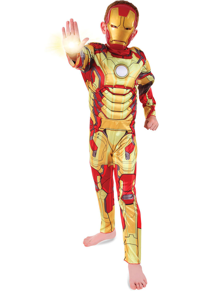 Kids Ironman 3 Padded Costume, Child Superhero Fancy Dress
