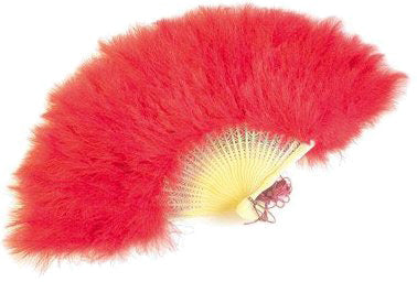 Feather Fan - Red