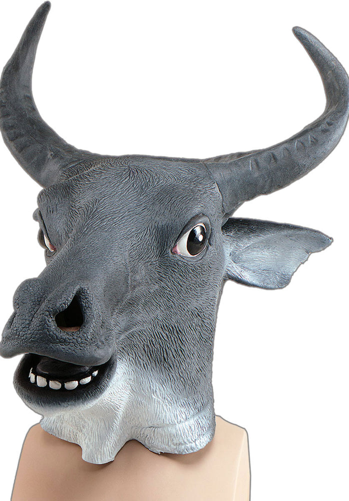 Adult Cow/Bull Mask, Full Head and made of Rubber