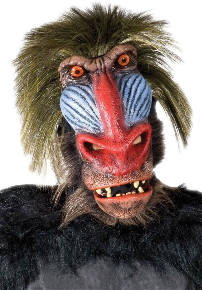 Adult Baboon Mask, Mandrill Monkey Mask