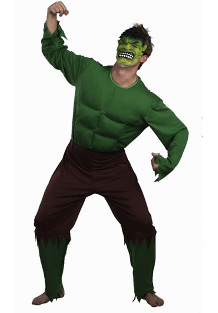 Hulk Green Monster Costume, Superhero Fancy Dress