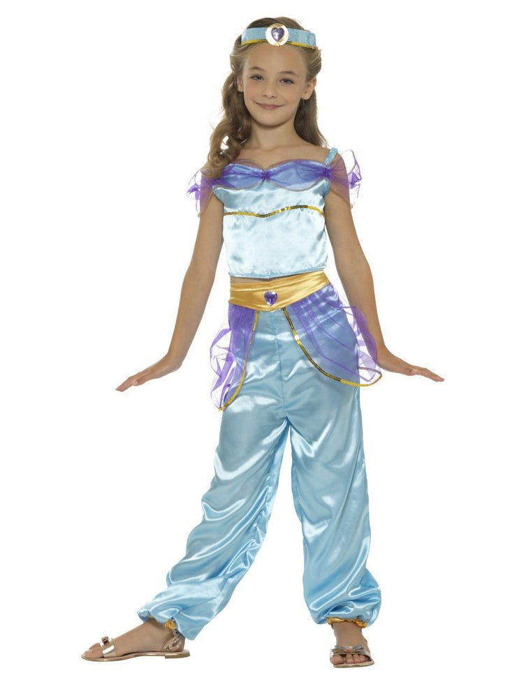Smiffys Arabian Princess Costume, Blue - 21409