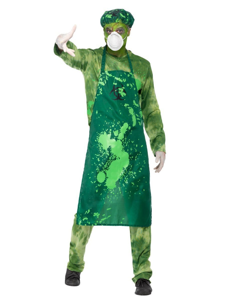 Biohazard Male Costume, Green