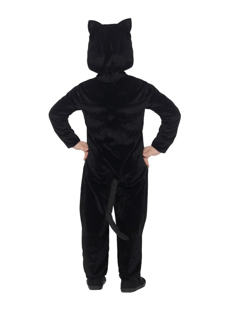 Mens black cat top costume