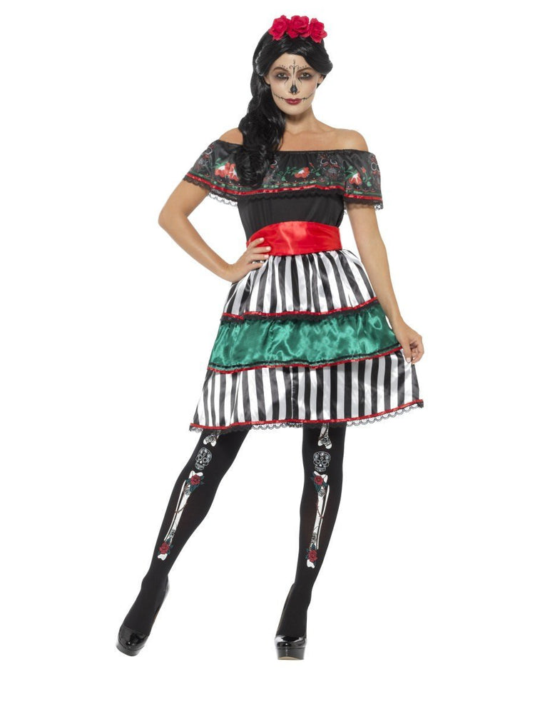 Smiffys Day of the Dead Senorita Doll Costume - 48077