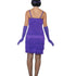 Flapper Costume, Purple, with Short Dress45500