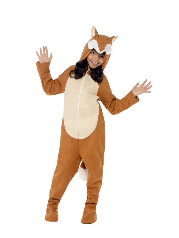 Smiffys Fox Costume, Orange, with Hooded All in One & Tail - 44074