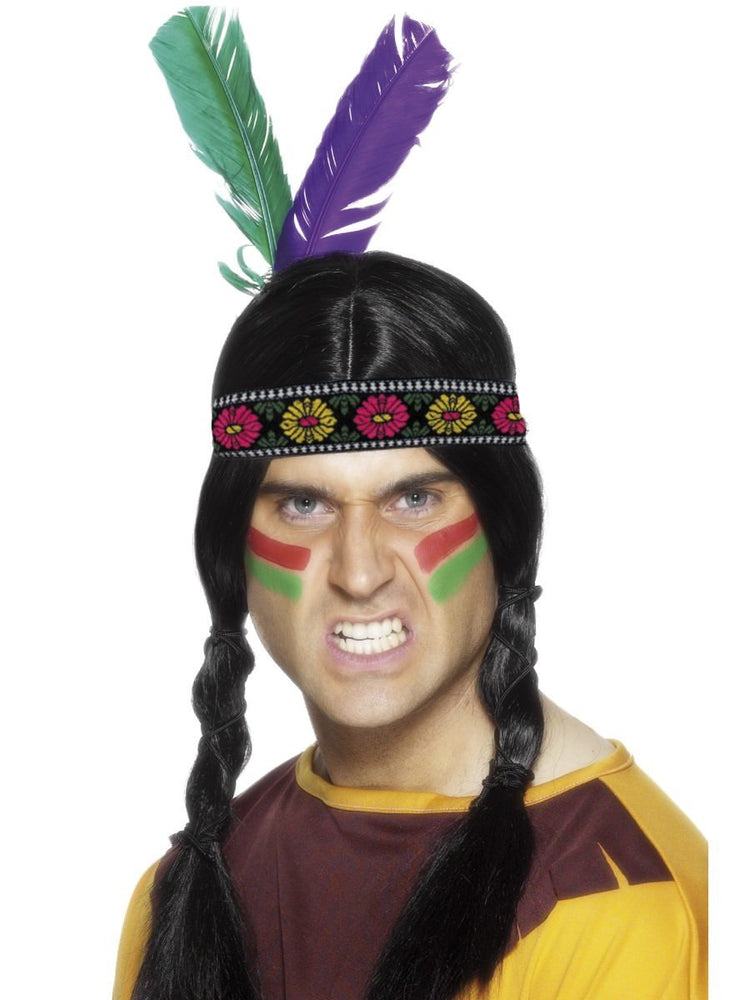 Indian Headband, 2 Feathers