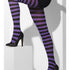 Opaque Tights Purple & Black Stripes