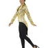 Sequin Tailcoat Jacket, Gold