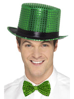 Sequin Top Hat, Green