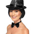 Sequin Trilby Hat, Black