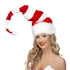 Santa Red & White Striped Hat