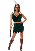 Forest Lady Costume, Female Robin Hood Fancy Dress