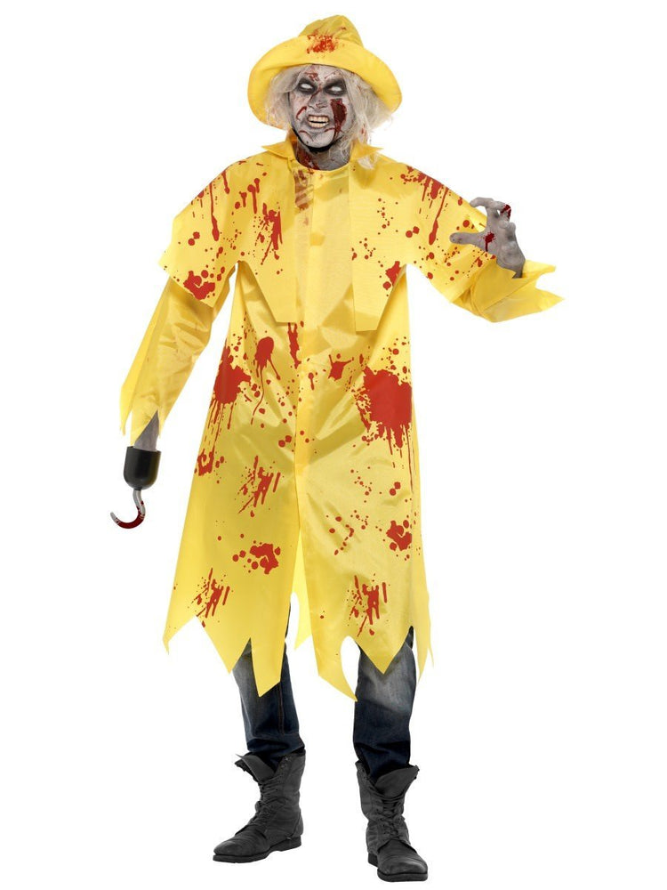 Zombie Fisherman Costume with Sou'wester
