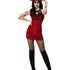 Fever Satanic Witch Costume, Red