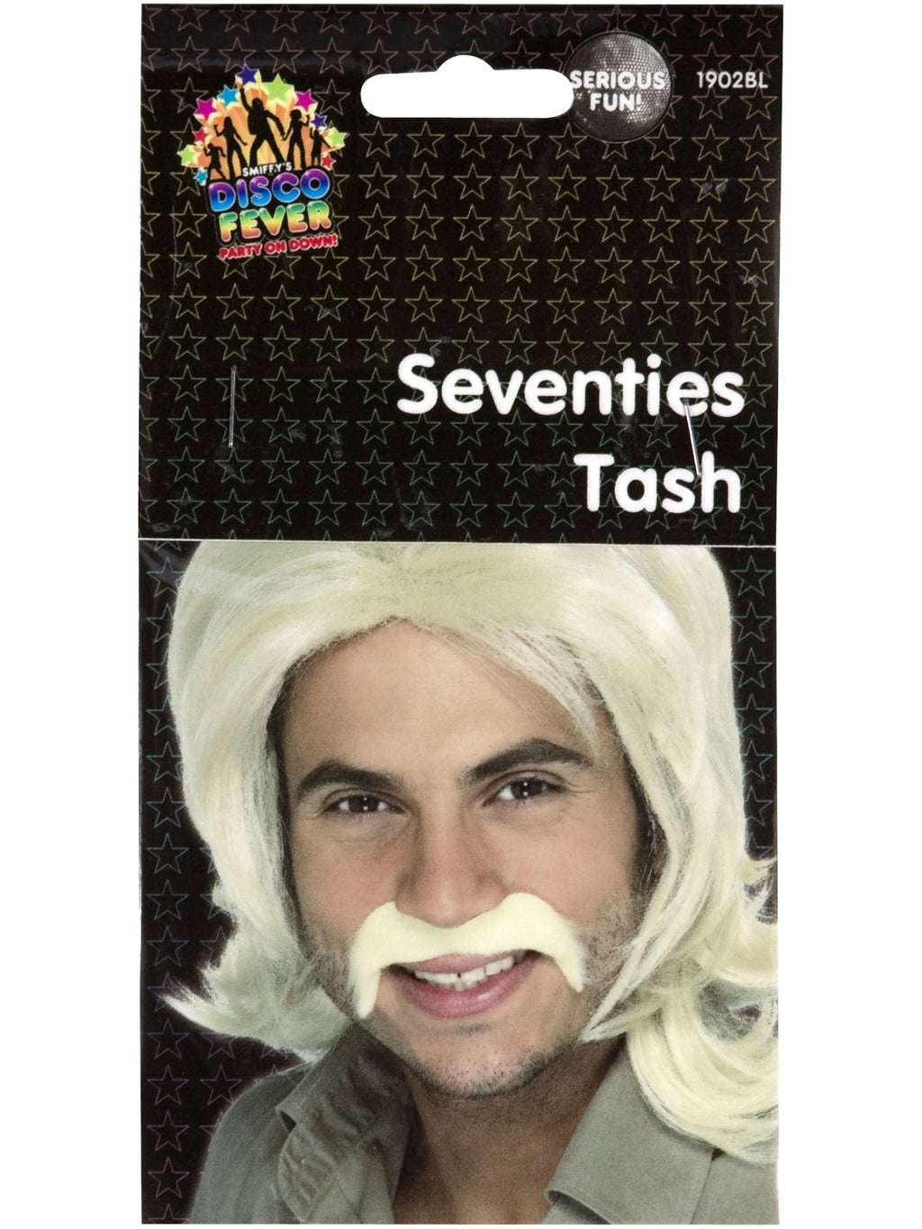 70's Moustache Blonde
