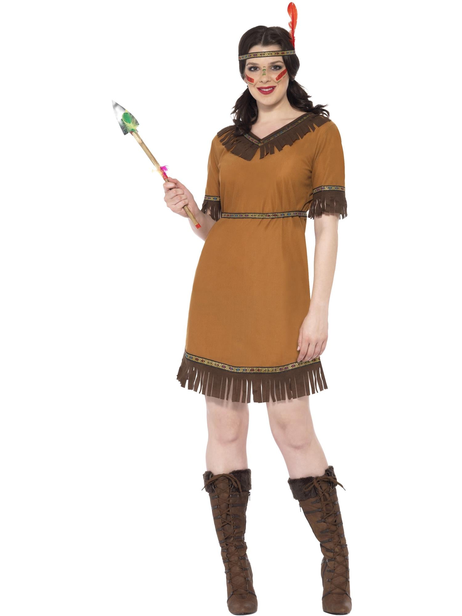 Smiffys Native American Inspired Maiden Costume - 20458