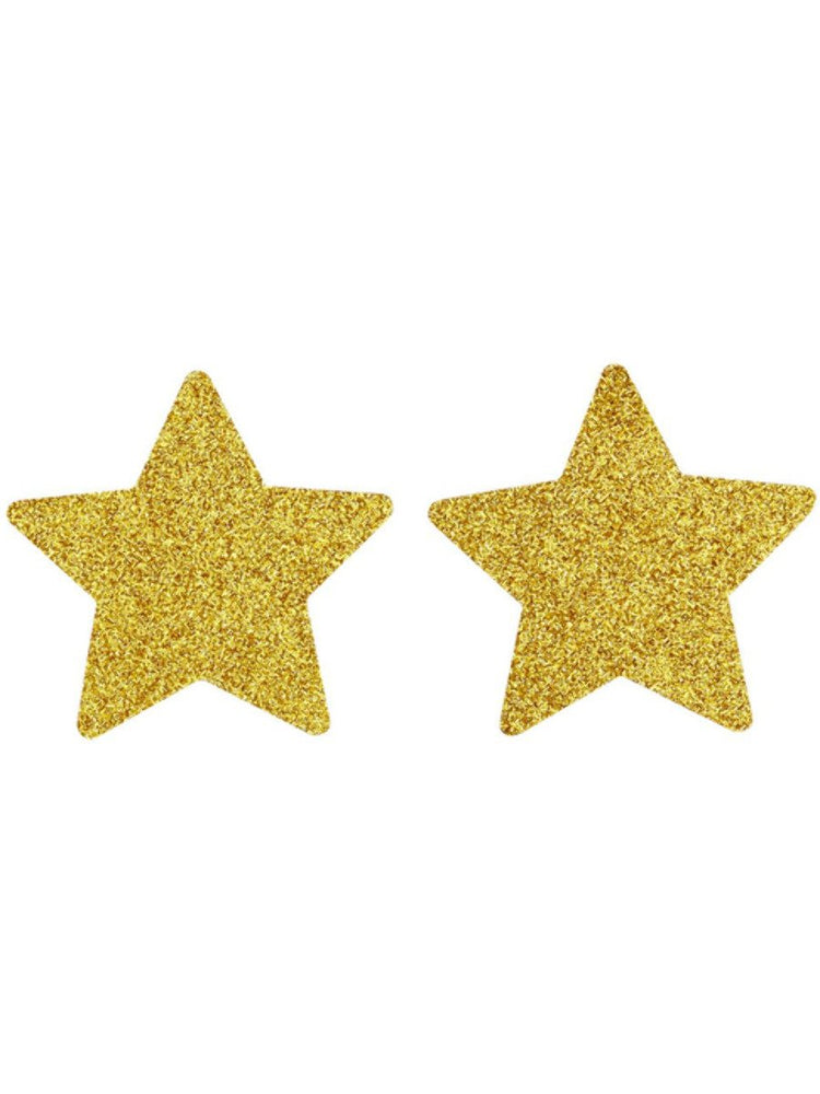 Fever Glitter Star Nipple Pasties, Gold
