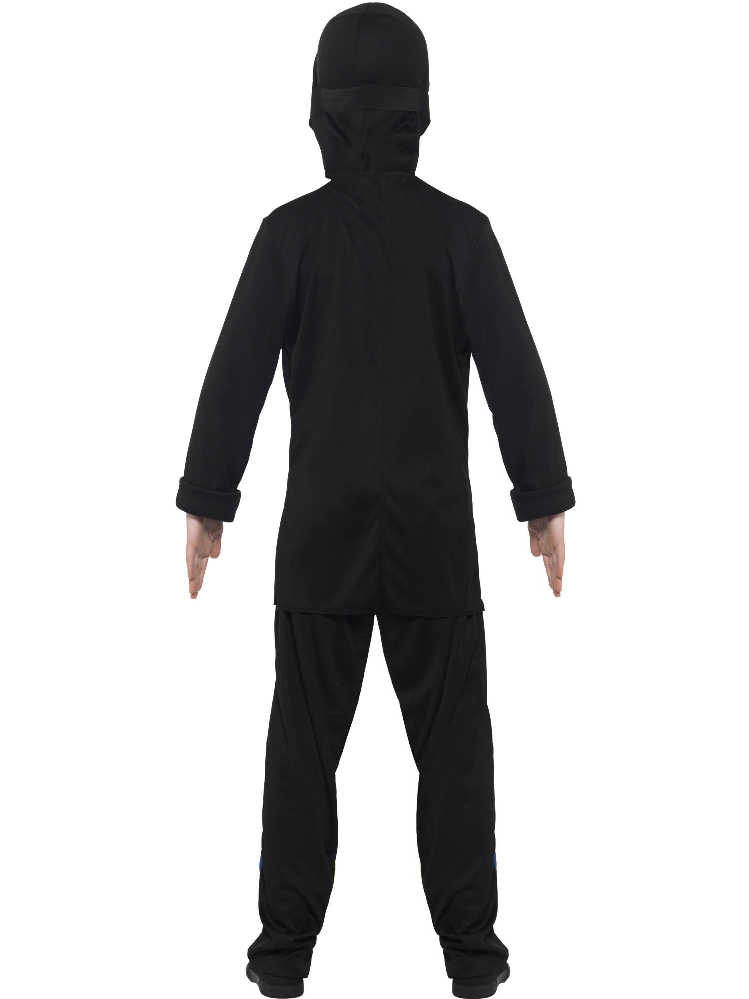 Smiffys Ninja Assassin Costume, Black & Blue - 21073