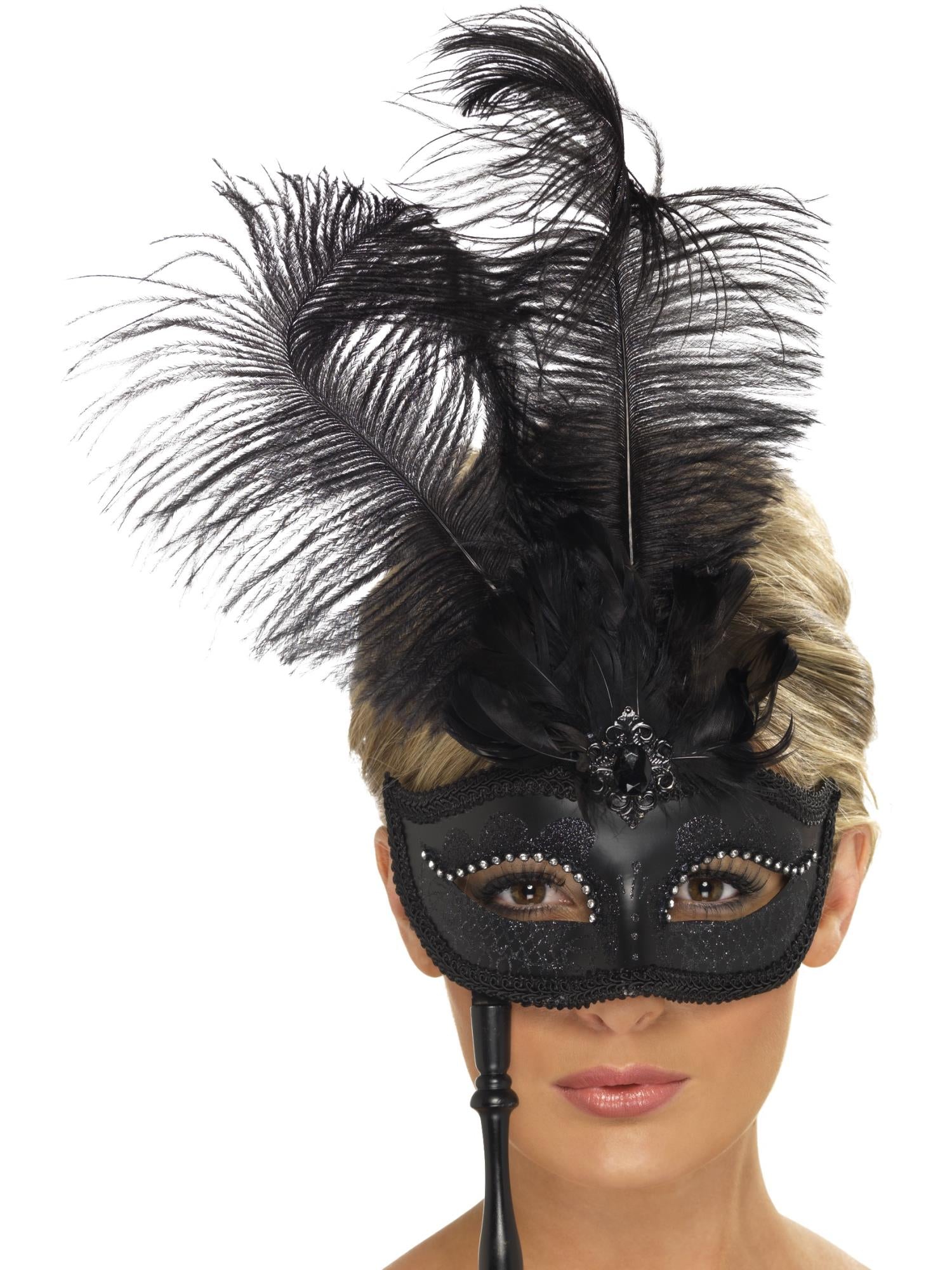 Baroque Fantasy Eyemask, Black