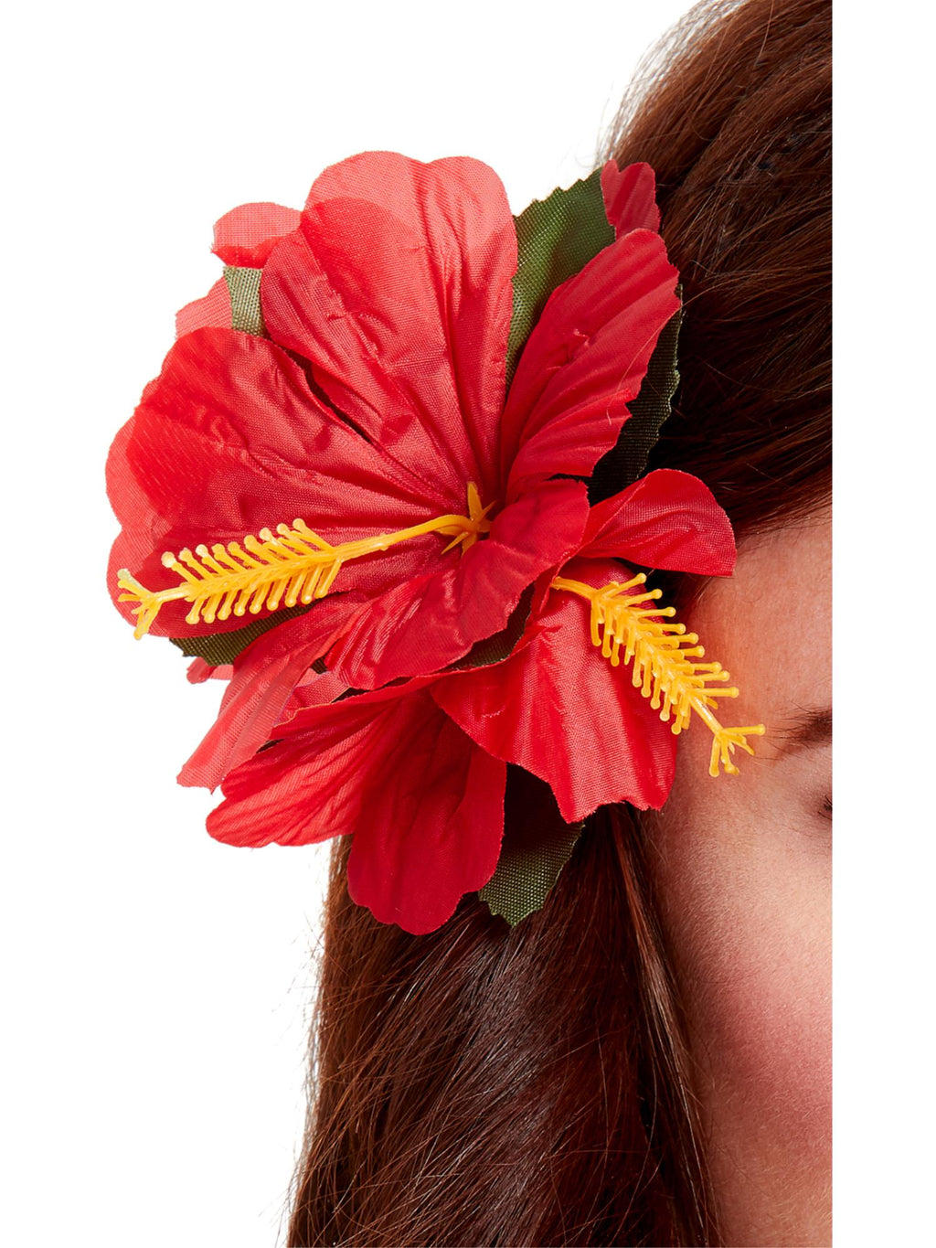 Hawaiian Hair-Clip, Red Flowers