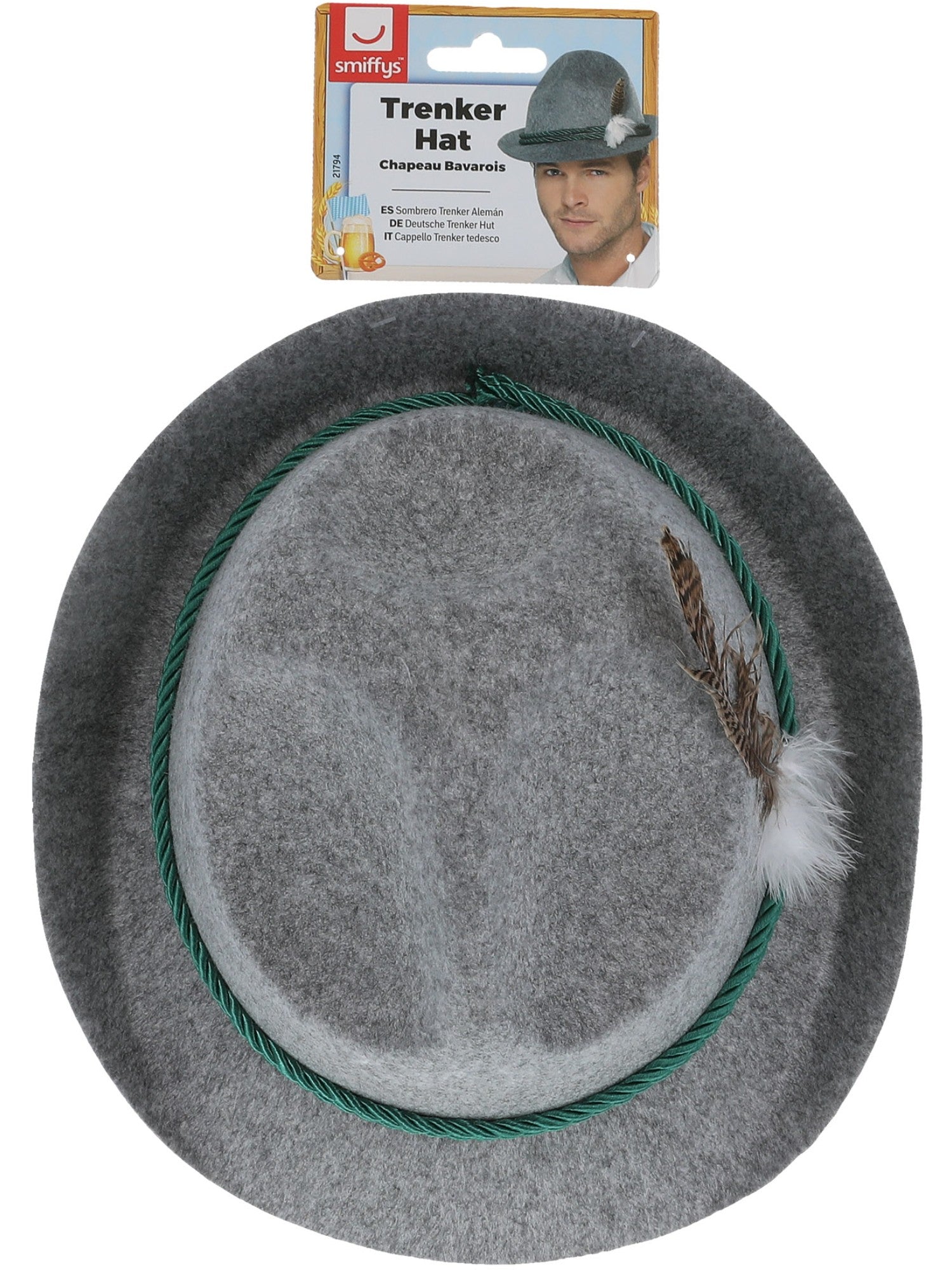 German Trenker Hat with Feather