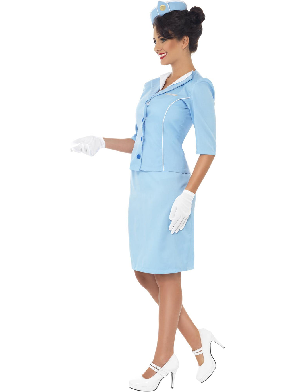 Blue Air Hostess Costume