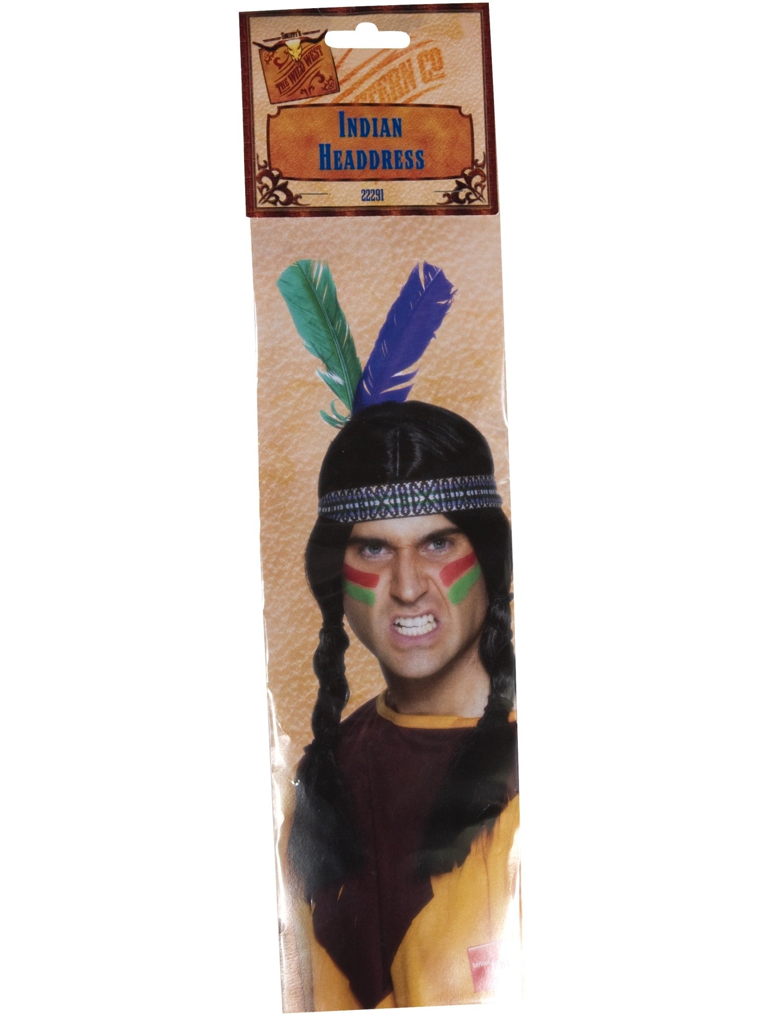 Indian Headband, 2 Feathers