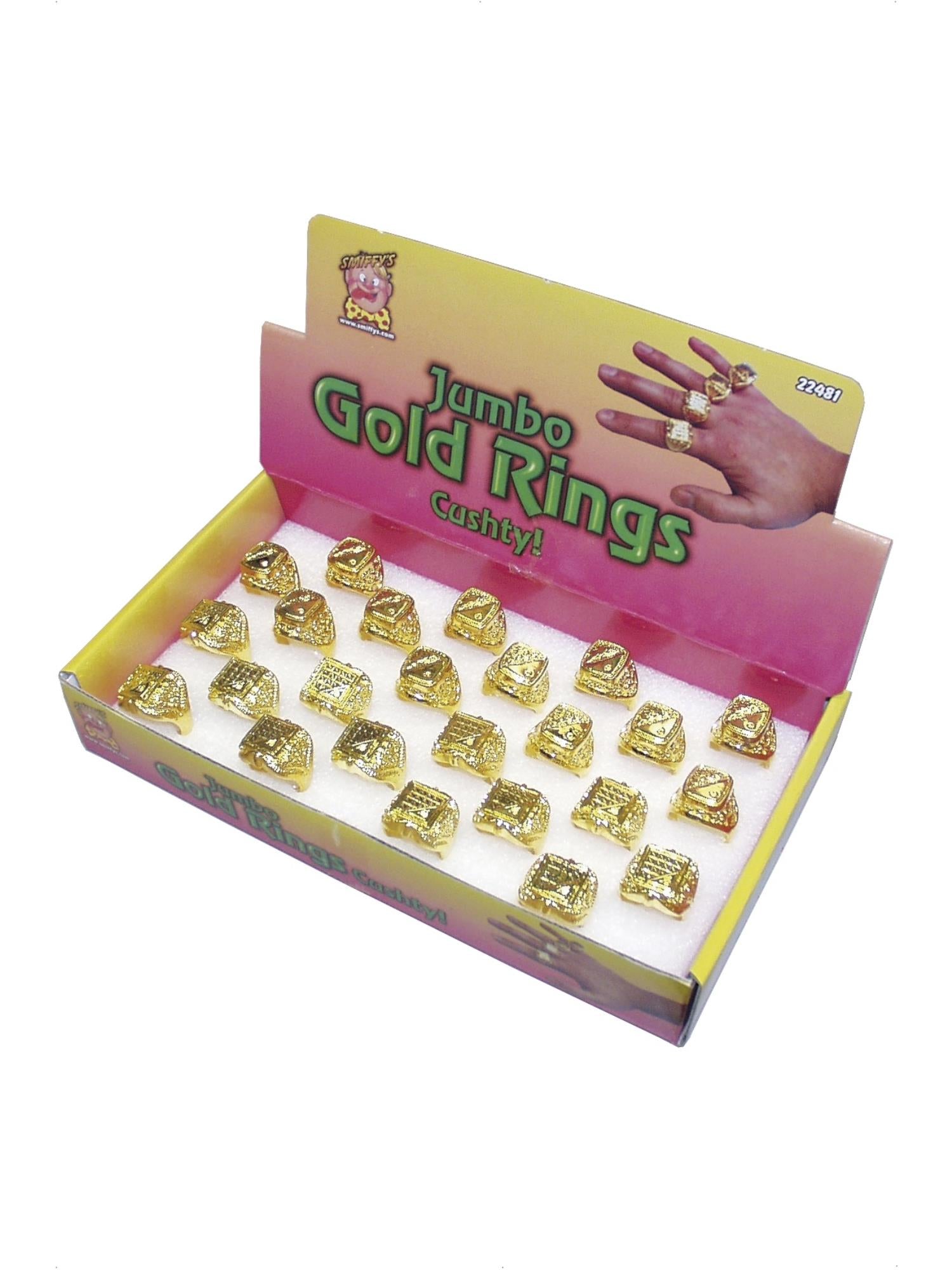 Rings, Gold, Jumbo Size