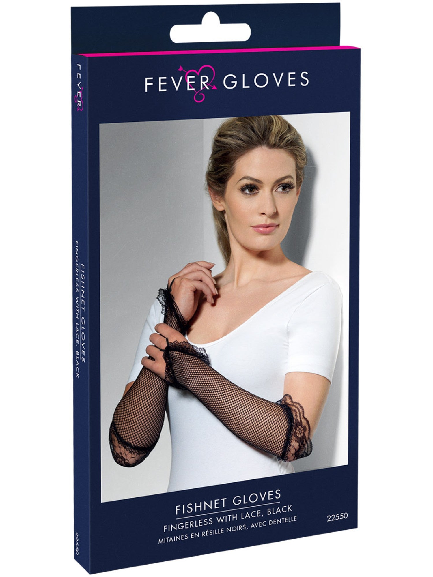 Gloves, Fingerless, Black Lace