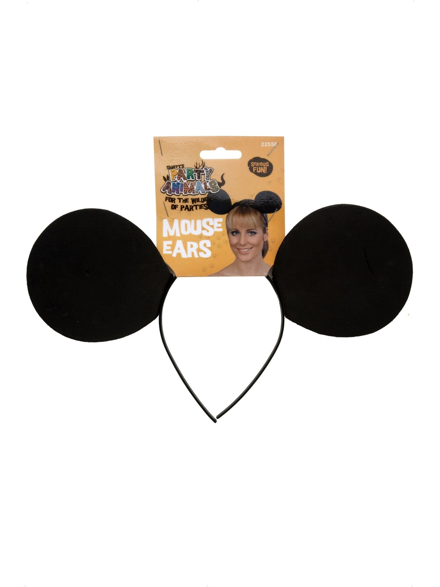 Smiffys Mouse Ears on Headband - 22558