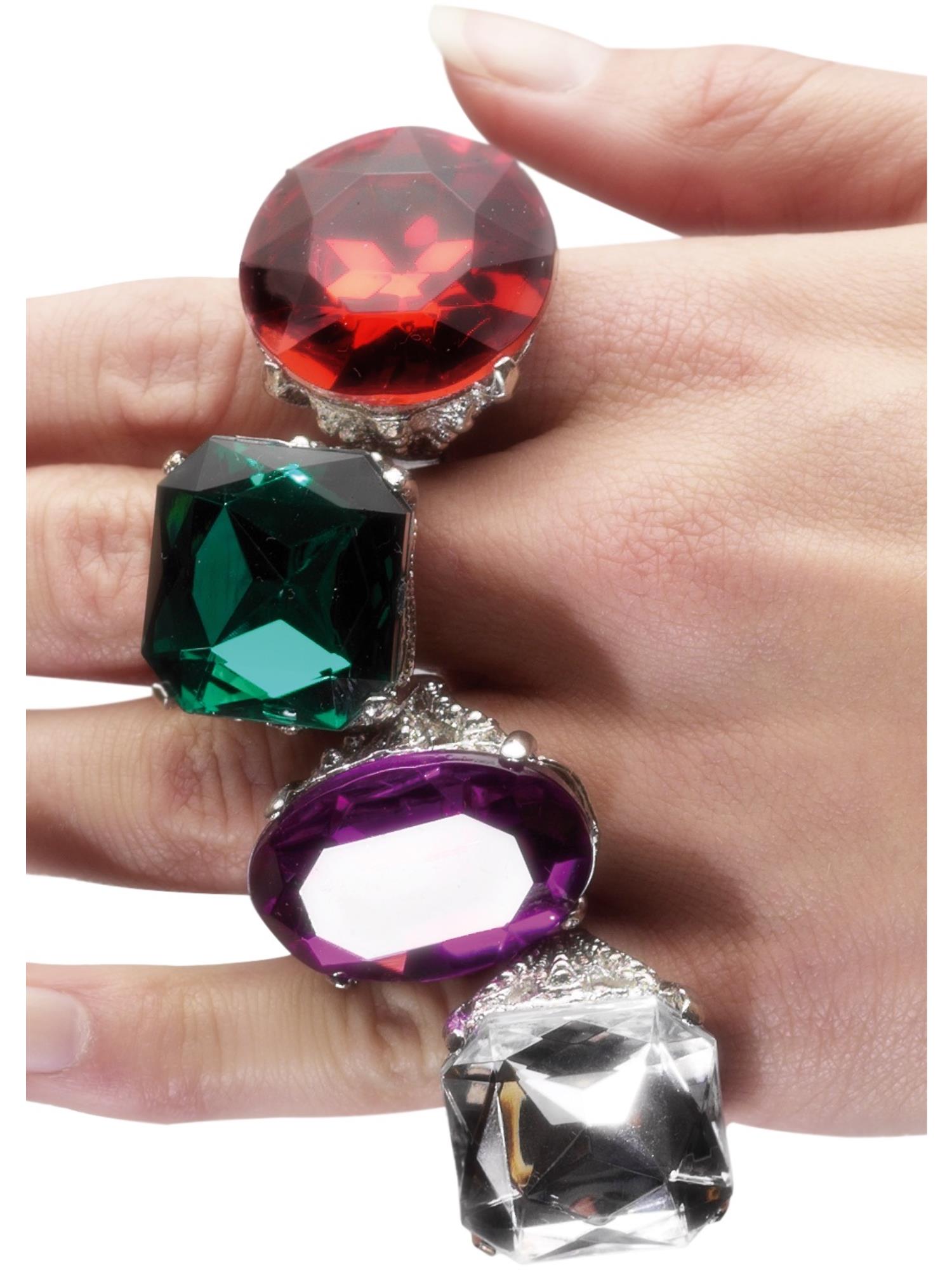 Ring Large Stones Asst