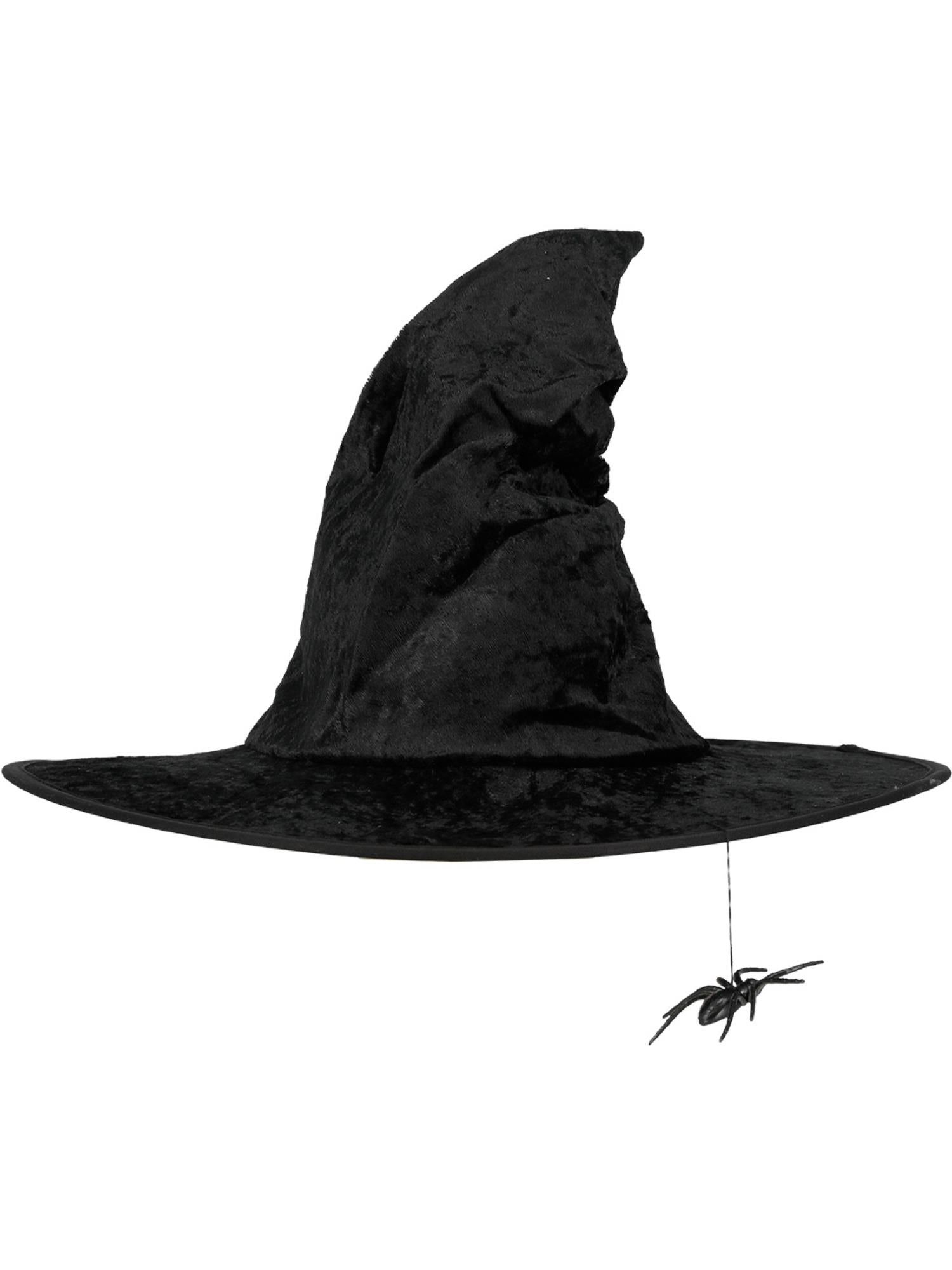 Witch Hat, Spider, Black Velour