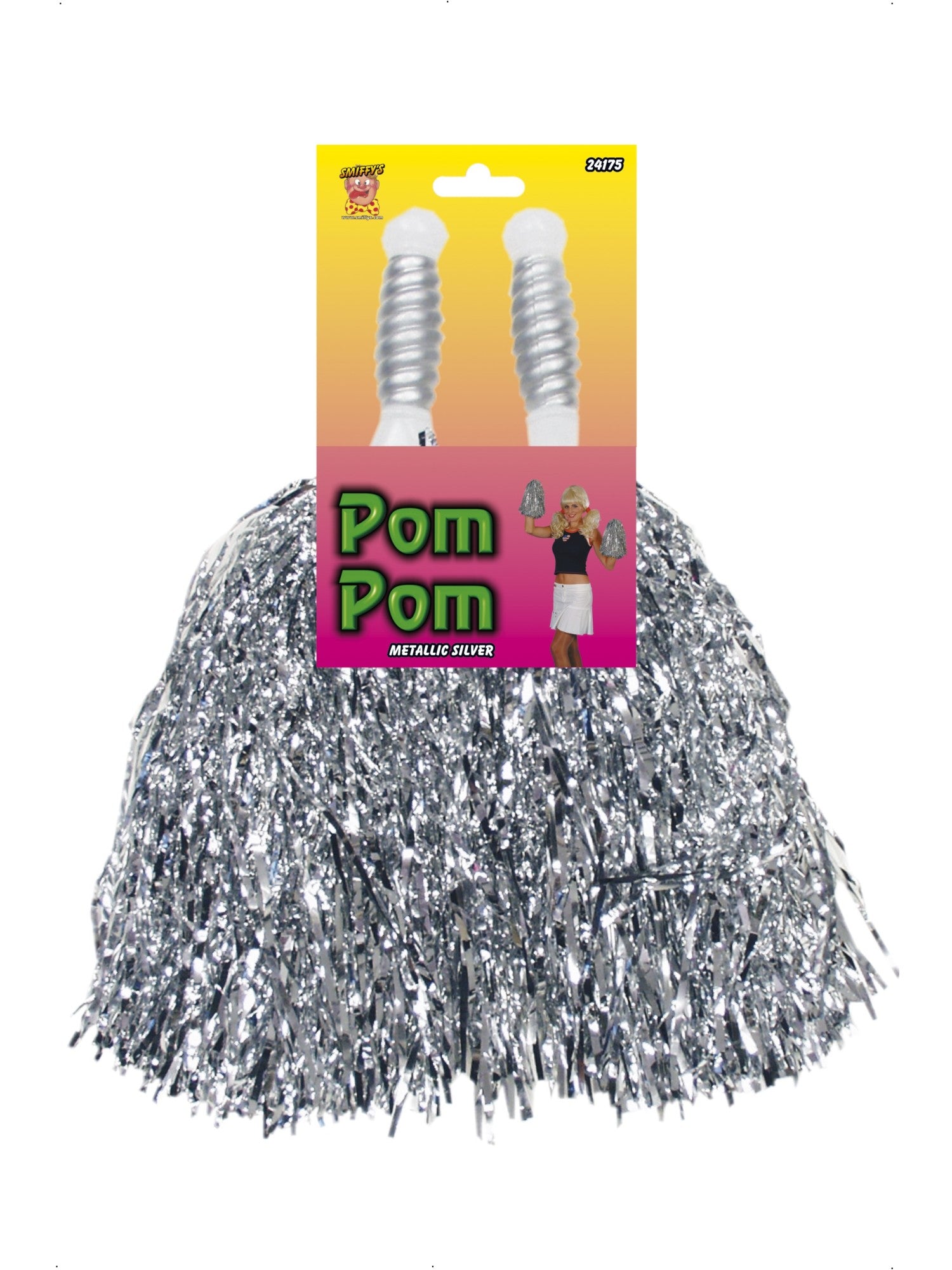 Pom Pom, Metallic Silver