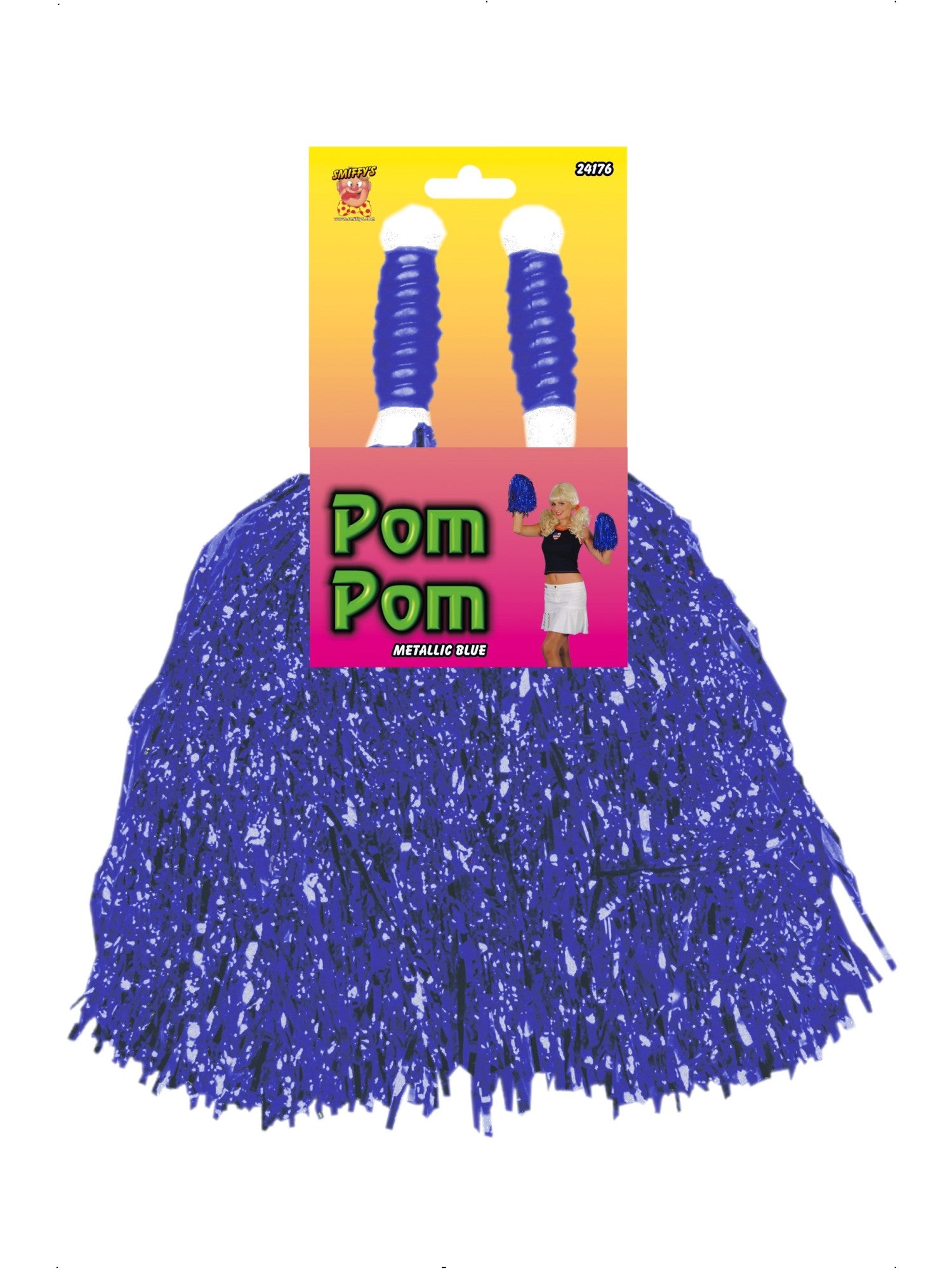 Pom Pom, Metallic Blue