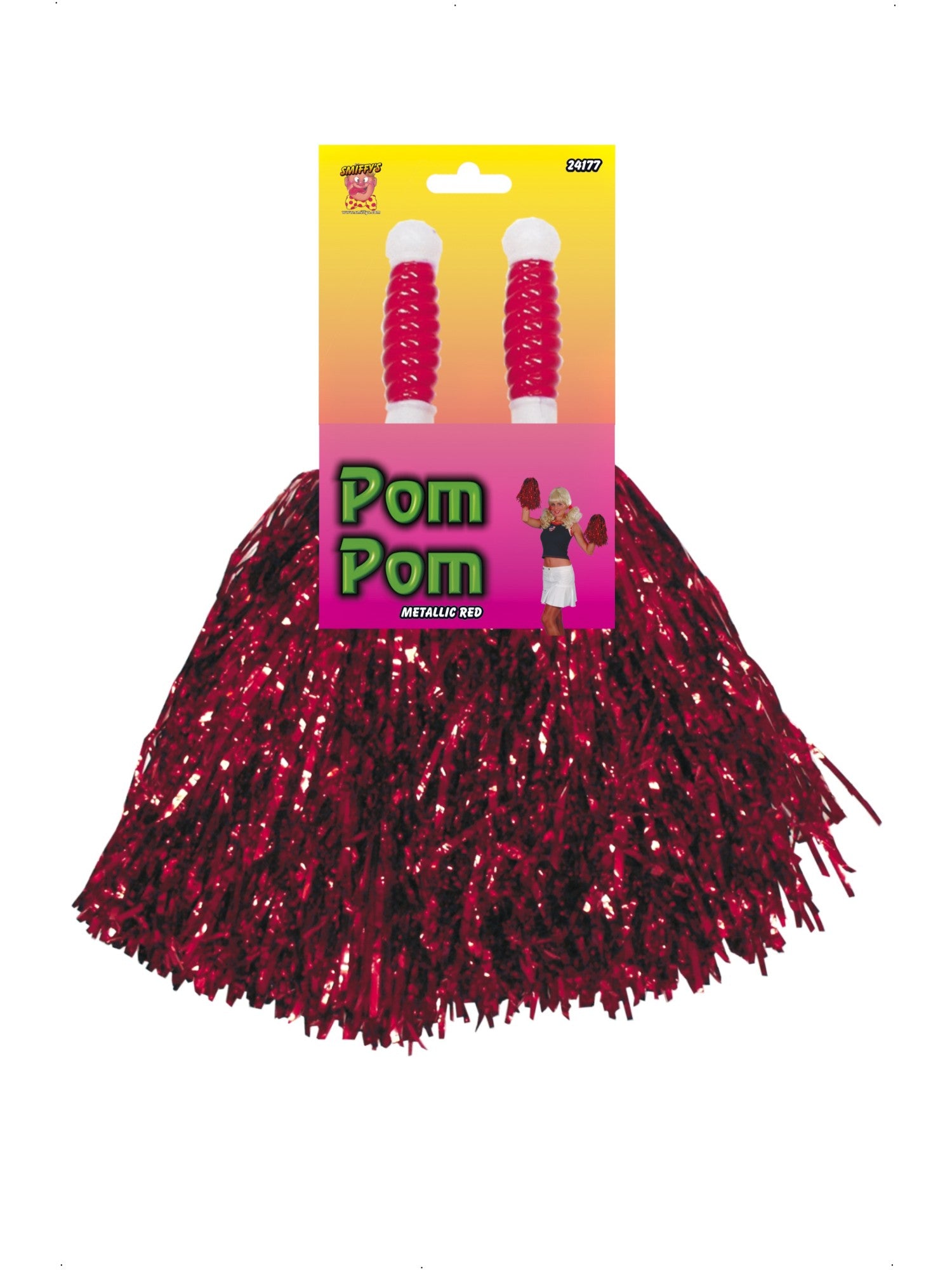 Pom Pom, Metallic Red