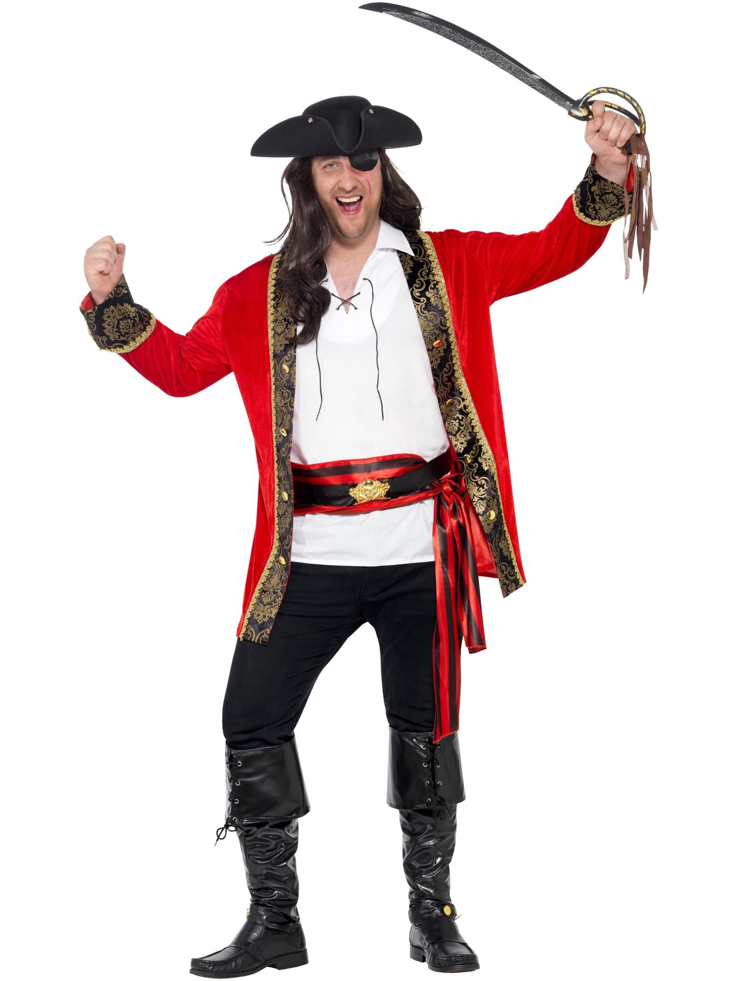 Curves Pirate Captain Costume