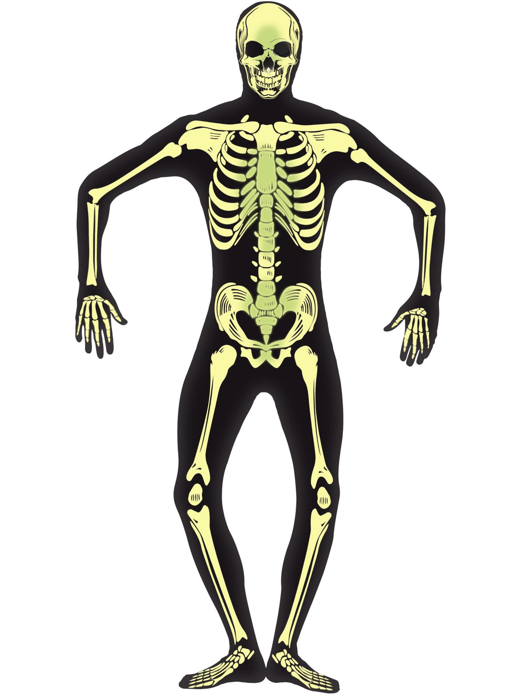Skeleton Costume - GID, Second Skin