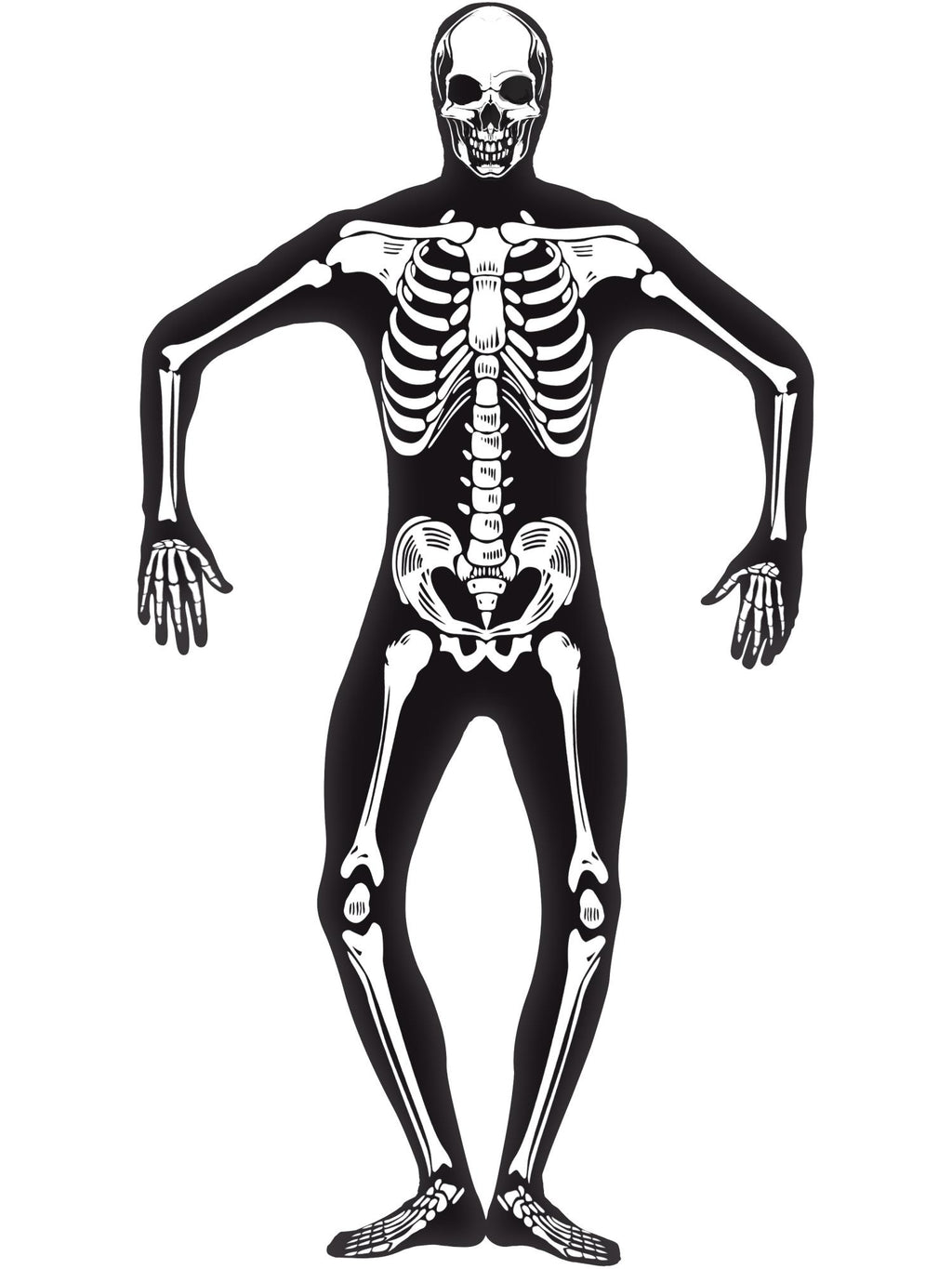 Skeleton Costume - GID, Second Skin