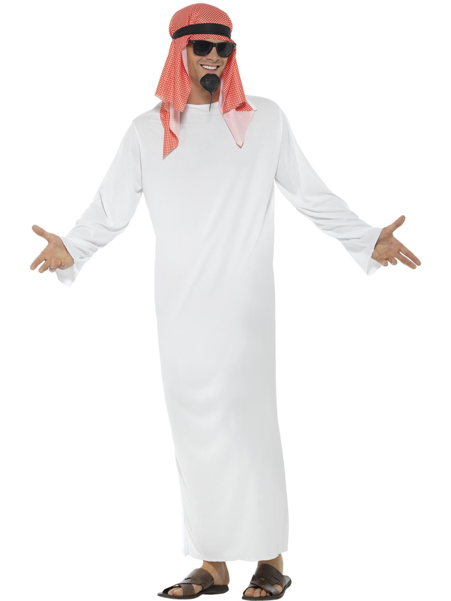 Fake Sheikh Costume, White