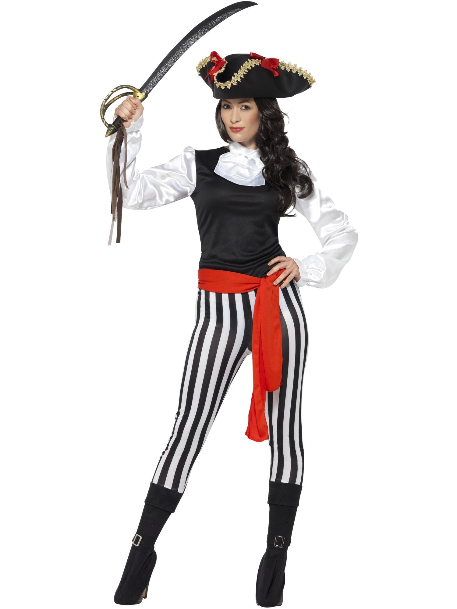 Smiffys Pirate Lady Costume, with Top - 25561
